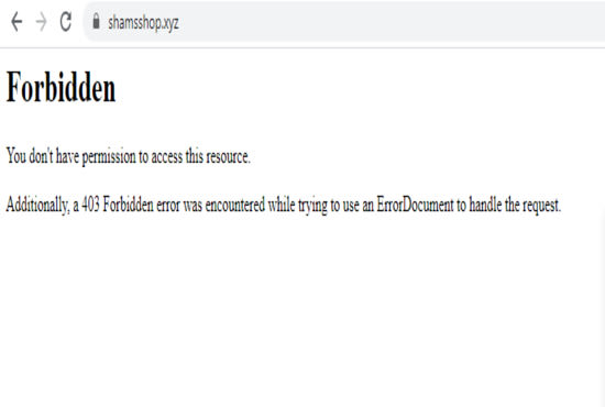 fix error 403 forbidden in 1 hour