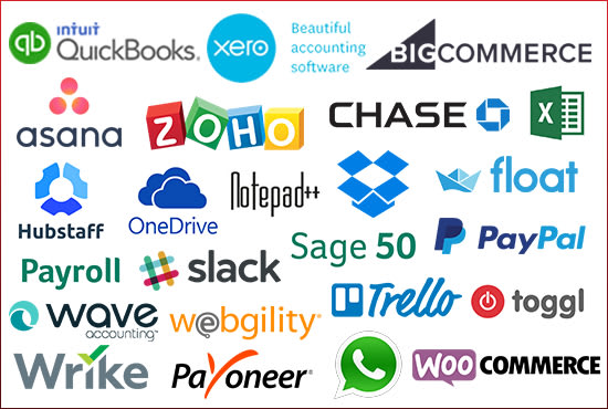 do bookkeeping for you online and on software