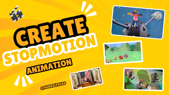 create stopmotion from clay or action figure for you