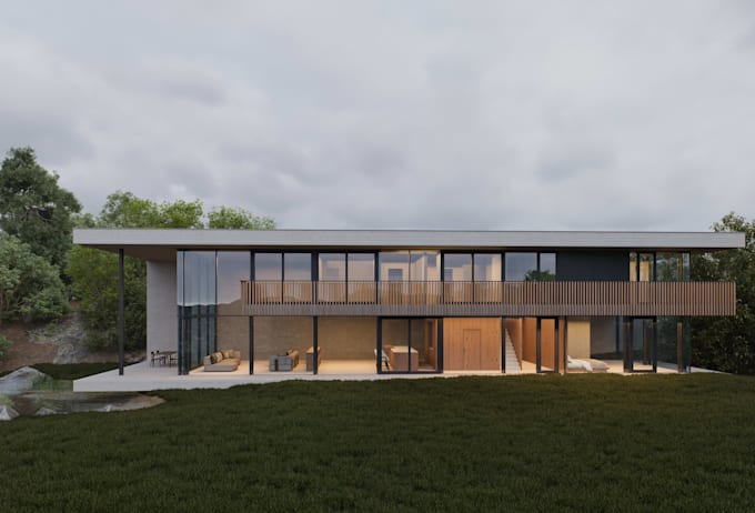 3d model and render images architecture project