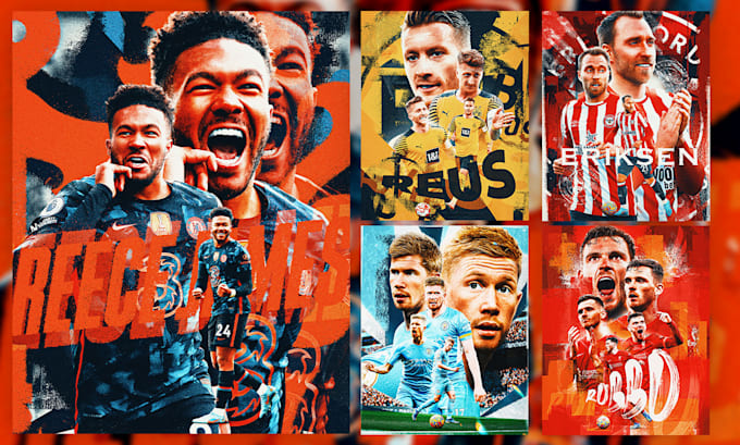create abstract sports poster designs