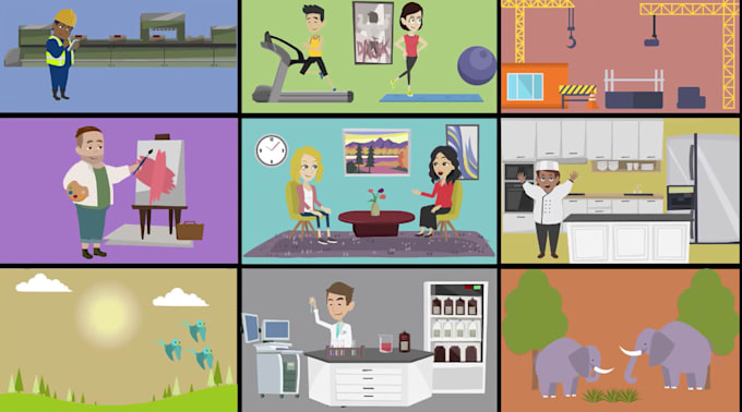 make amazing 2d animated explainer video
