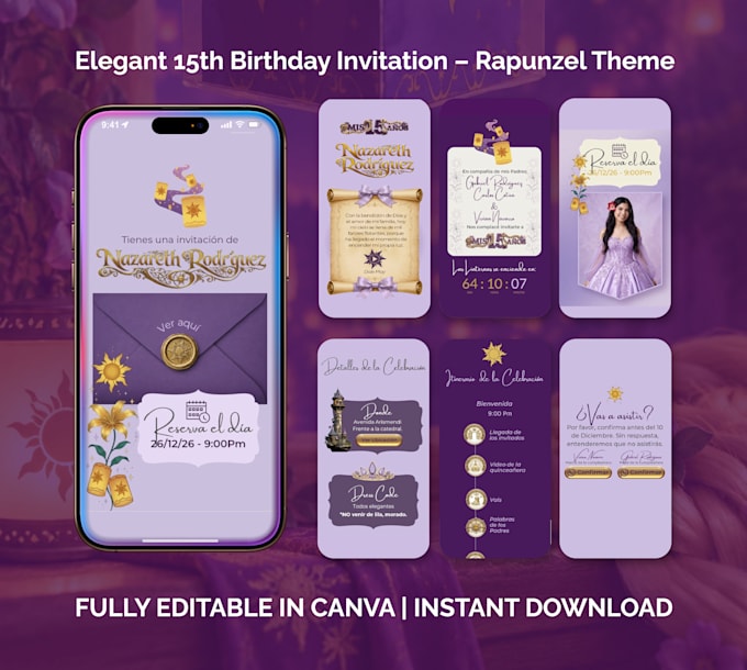 provide and customize interactive web invitation templates