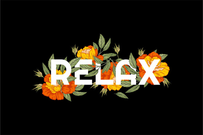 floral typography t shirt design