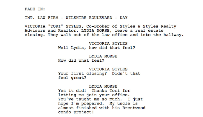 write a unique feature screenplay for your story