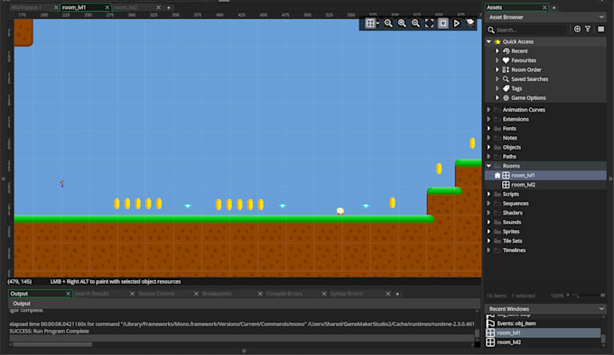 program a base game in game maker studio 2