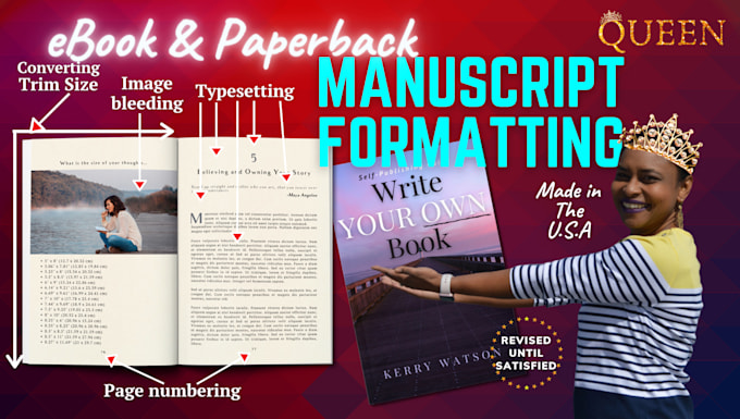 do book formatting for paperback or ebook self publishing