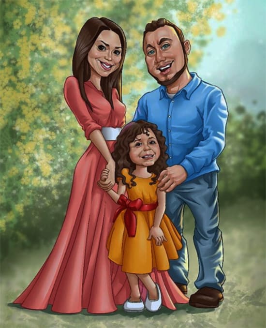 Draw professional cartoon caricature from photo by Nadiya906 Fiverr