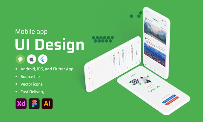 design ios, android, and flutter mobile application UI UX