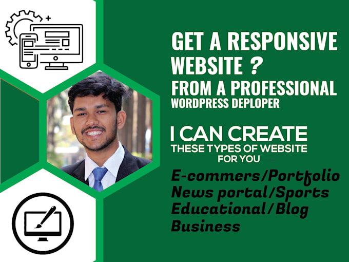 build a new responsive wordpress business website for you