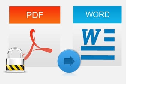 retype your PDF documents into word