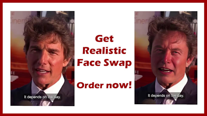 realistic face swap video with your photo with ai
