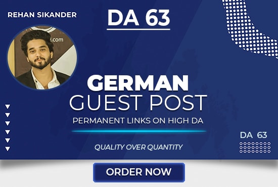 write and publish guest post on HQ german sites