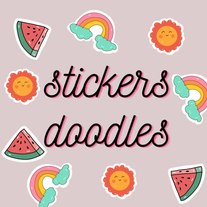 Cute Doodle Decorative Stickers Png