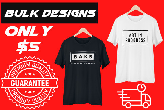 do trendy custom bulk t shirt designs