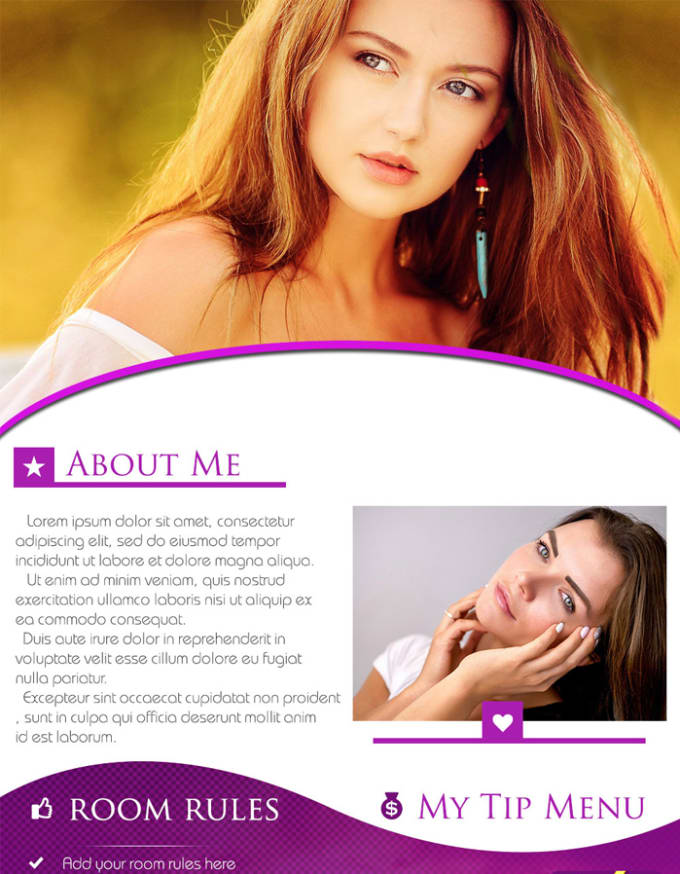 Design your chaturbate bio by Loopage Fiverr