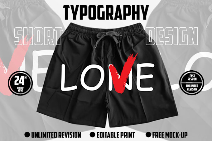 make a unique typography pants design