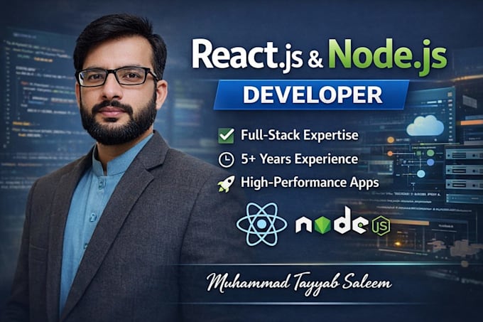 full stack react js and node js developer