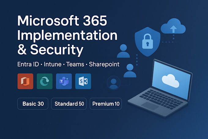 implement and secure your microsoft 365 entra id, intune, teams