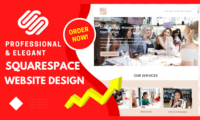 create a professional squarespace website design
