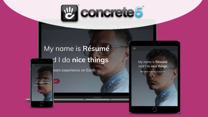 create a fast, beautiful concrete cms website