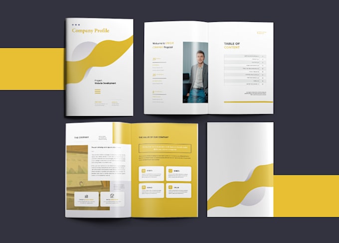 design professional business brochure or company profile