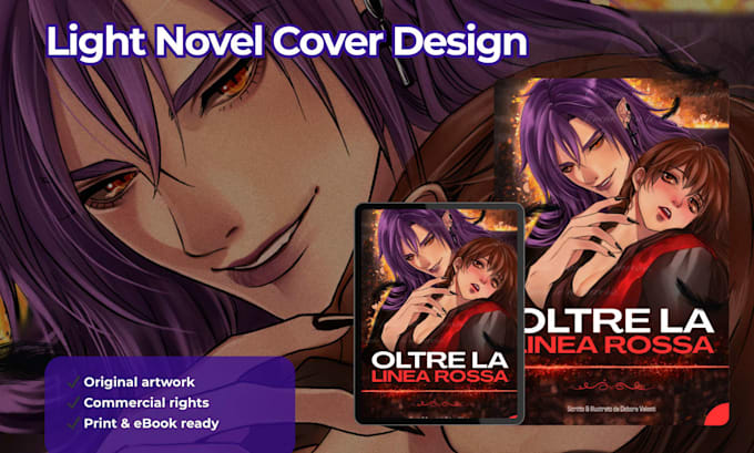 design a professional manga cover for your light novel