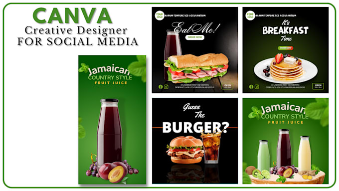 be your canva creative designer for social media
