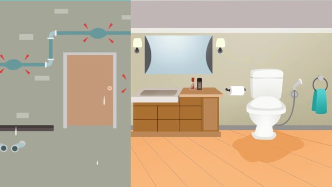 make plumber animated or plumbing 2d animation video