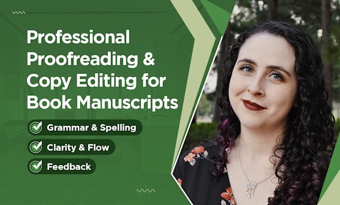 proofread and copy edit your book manuscript