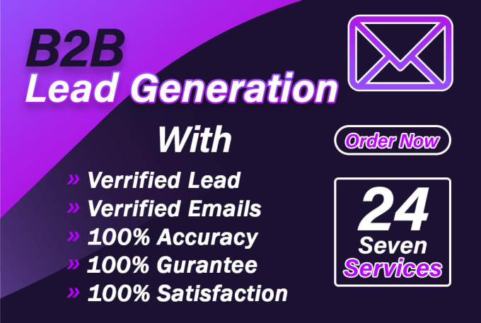 I will do b2b lead generation and email list building fiverr