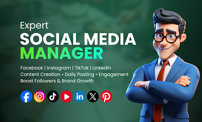 Be your social media manager by Awais098 | Fiverr