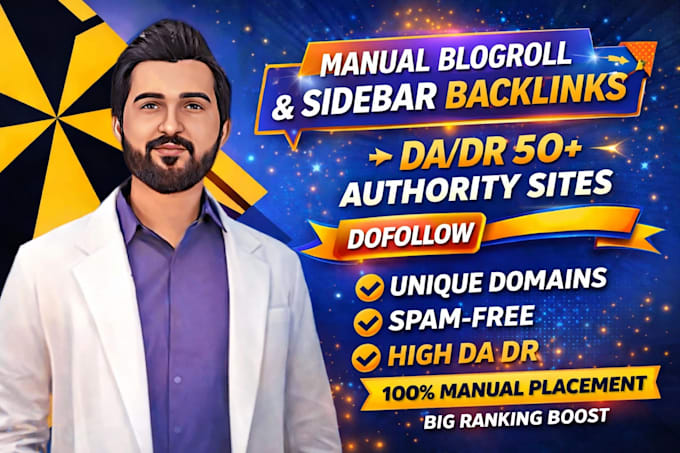do manual da DR blogroll or sidebar dofollow backlinks