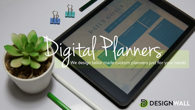 design custom digital planner for ipad goodnotes, notability