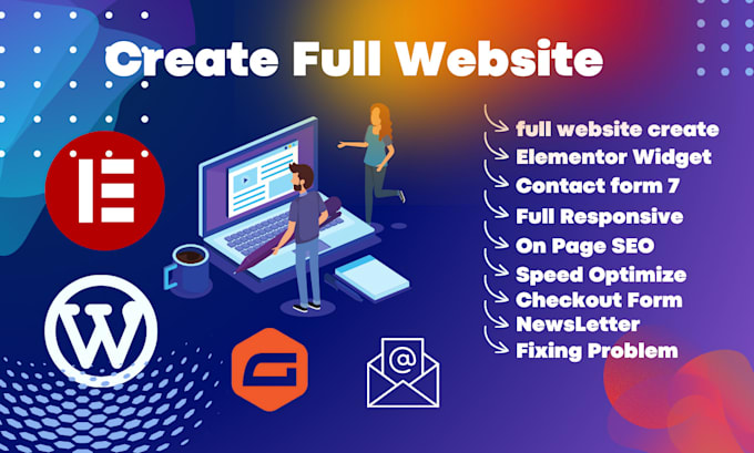 Design, develop a custom wordpress theme and make a full website with ...