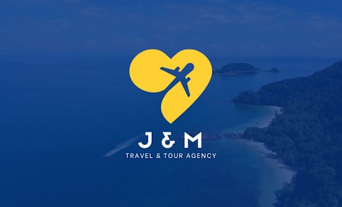 design a modern travel agency blog  or agent logo design