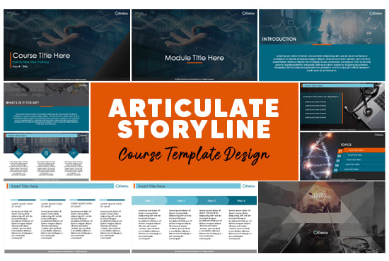 design custom elearning course template using articulate storyline