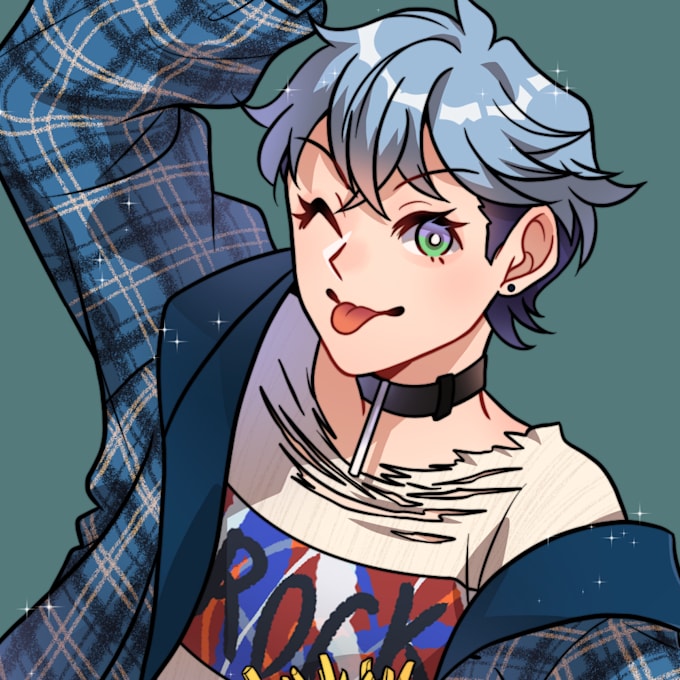 draw your character in an anime or webtoon style