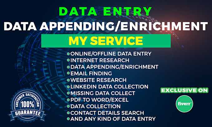 do data entry and data enrichment