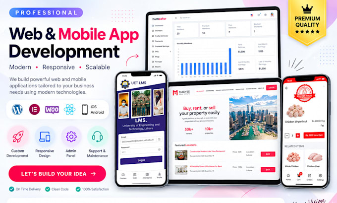 develop custom web and mobile apps for your business