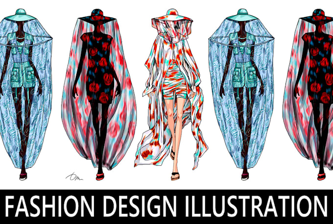 Make Fashion Art Illustration Fashion Design Sketching By Mdmitriiv Fiverr
