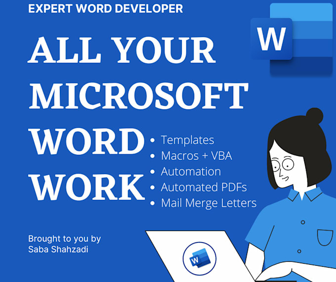 Do all your microsoft word work by Sabashahzadi175 Fiverr