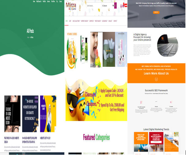 build a responsive wordpress website design and  online store