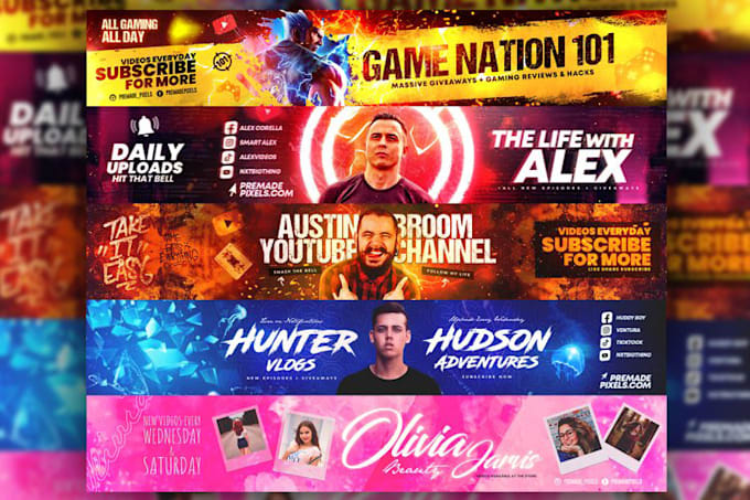 design a youtube banner for you