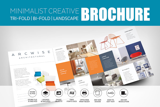 Top 5! I will design professional corporate business brochure  for $95