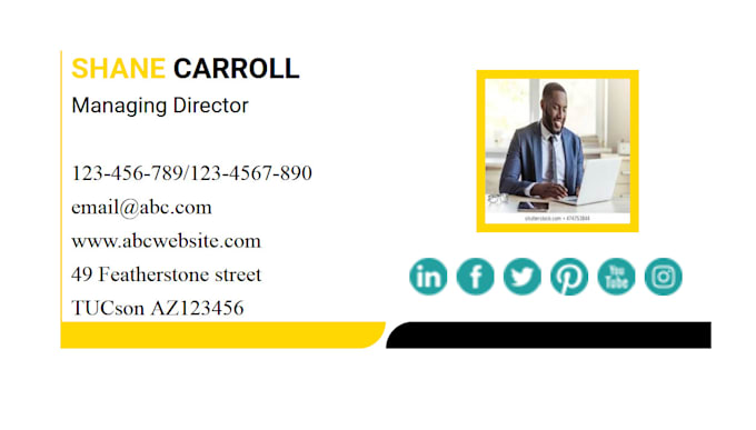 design professional clickable html email signature