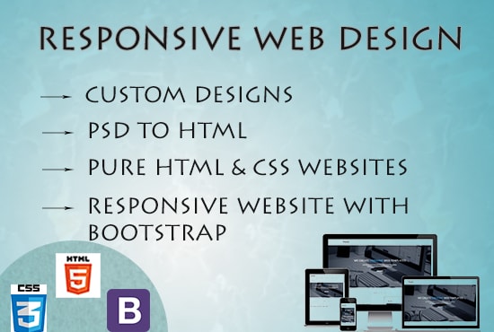 Make Responsive Web Design Using Html Css Bootstrap By Mohanav700 Fiverr 6743