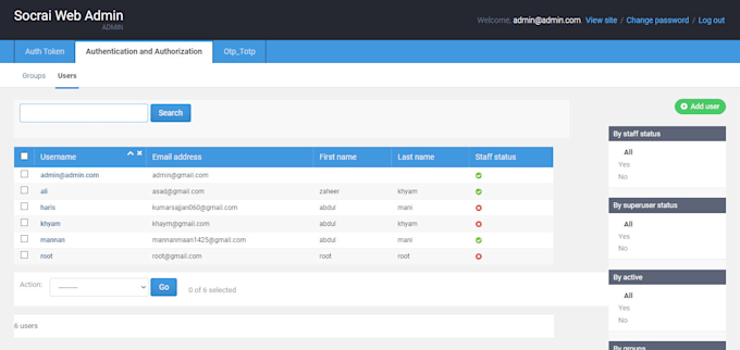 Create custom dashboard using python django framework by Omairgull | Fiverr