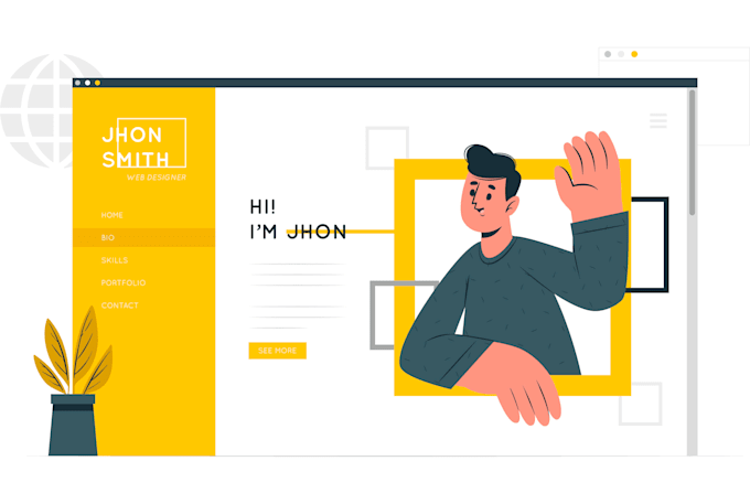 do one page wordpress portfolio