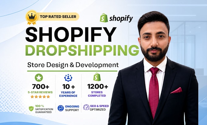 build or redesign your shopify dropshipping website store